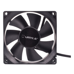 Ventilador Unykach de 80 mm - Velocidade máxima. 2000rpm - Cor preto